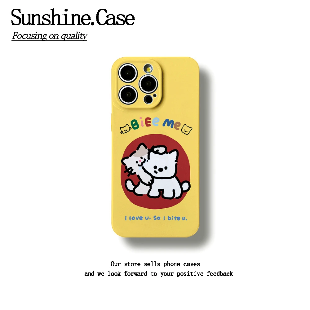 【羊羊专属】小猫小狗软壳适用苹果oppo华为vivo手机壳防摔