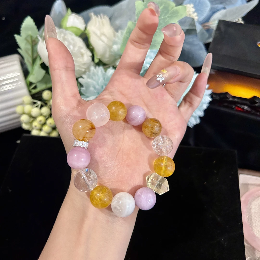 【金玉良缘】（拍两单）天然多宝水晶手串 多样性发货 发其一S-021