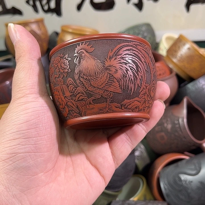 茶杯紫砂全手工紫砂 主人杯