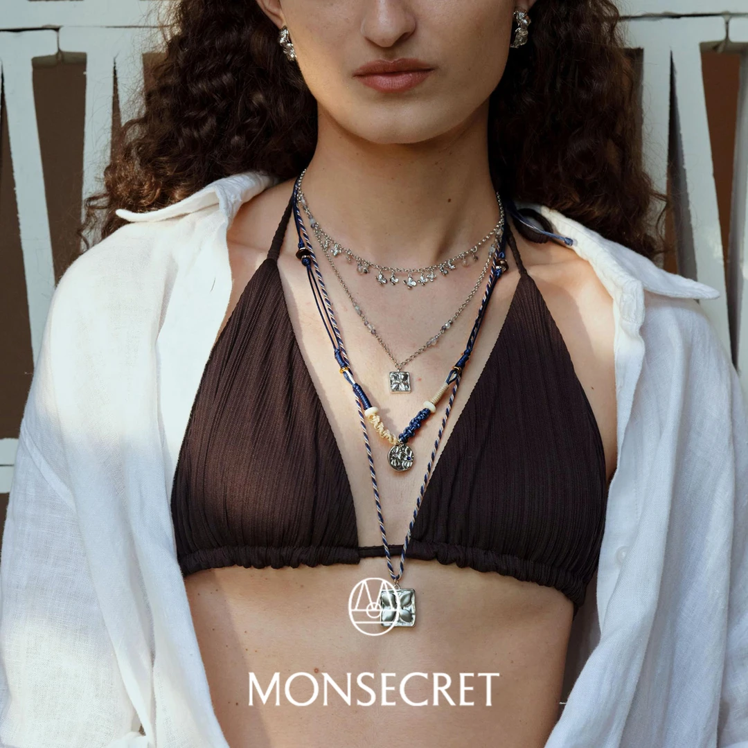 铜合金项链 MONSECRET ENDLESS SUMMER 印痕编绳项链