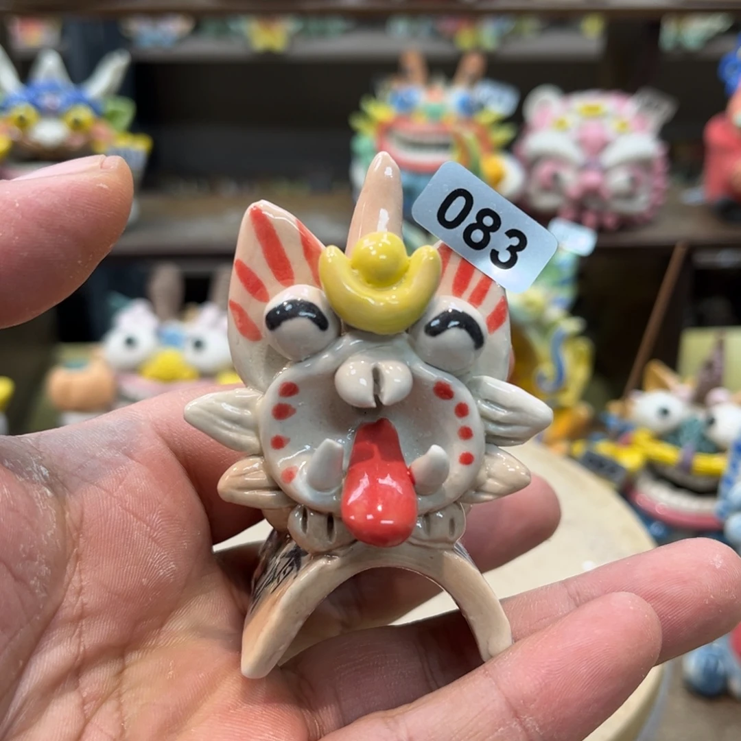 陶瓷纯手工抽象陶瓷摆件微瑕083