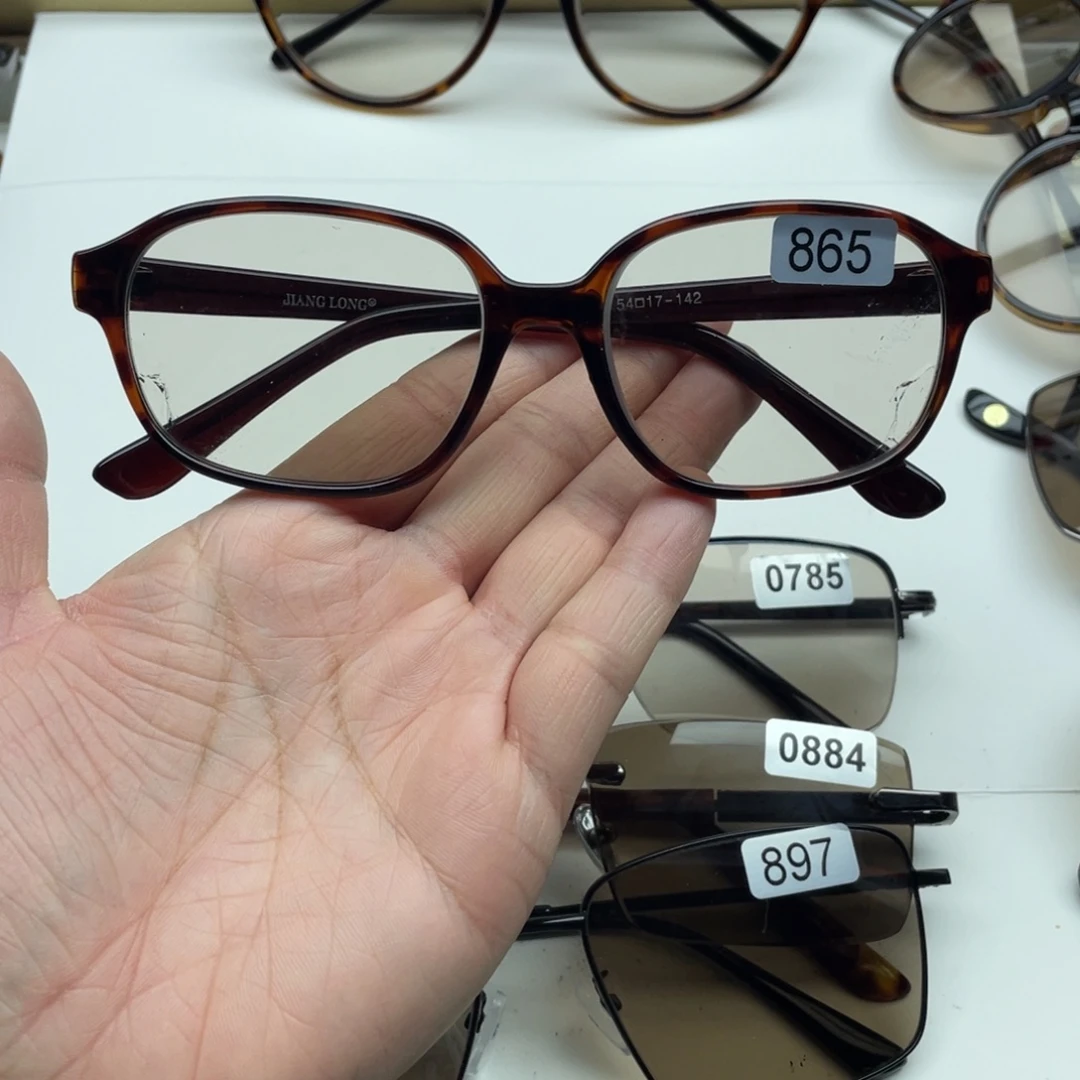 茶水晶全框眼镜 865