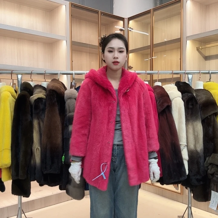 枚粉中长戴帽yh0741