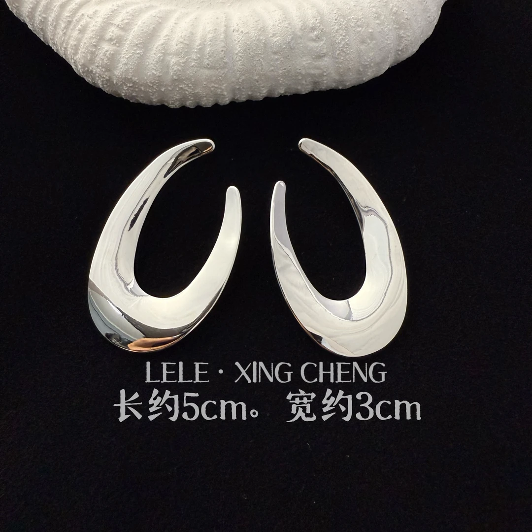 铜合金耳饰 气场女王欧美小众个性设计感耳环