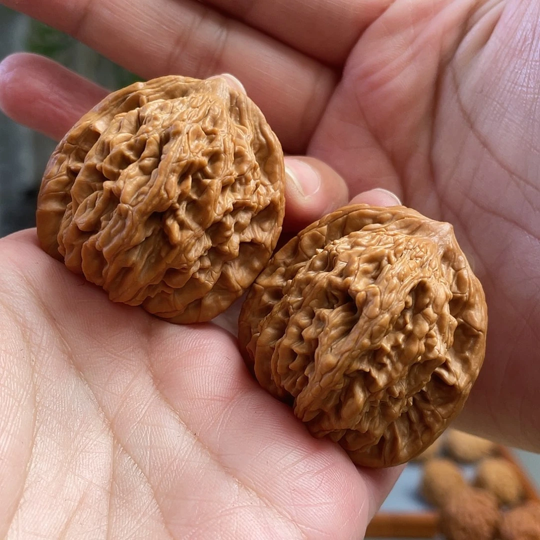 桃核把件41尺全品狼牙麦穗虎头CN0874已打底