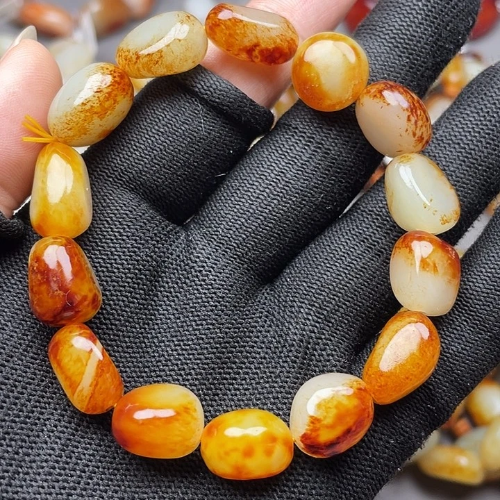 和田玉未镶嵌手链