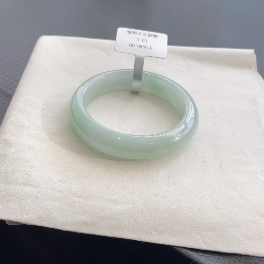 翡翠未镶嵌手镯纹53.5