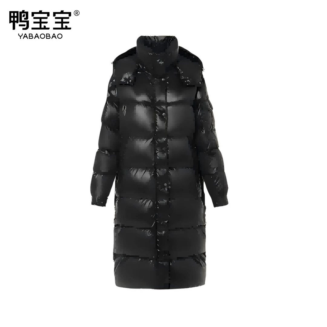 鸭宝宝玛雅鹅绒情侣时尚连帽保暖泡芙面包羽绒服YA4019E632Y20