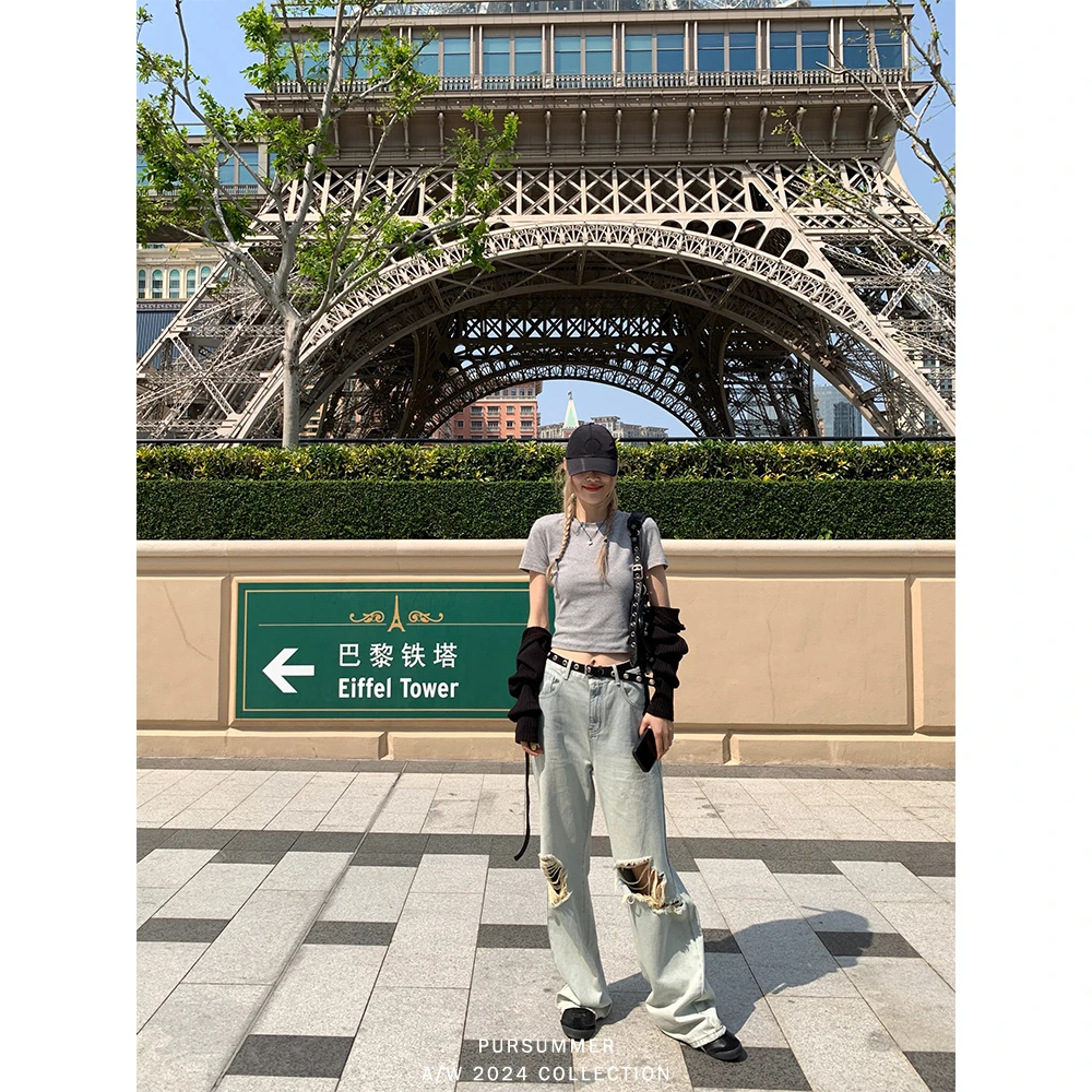 【清清!朴夏Pursummer】 短袖t恤女夏装女装韩系正肩上衣打底衫T158