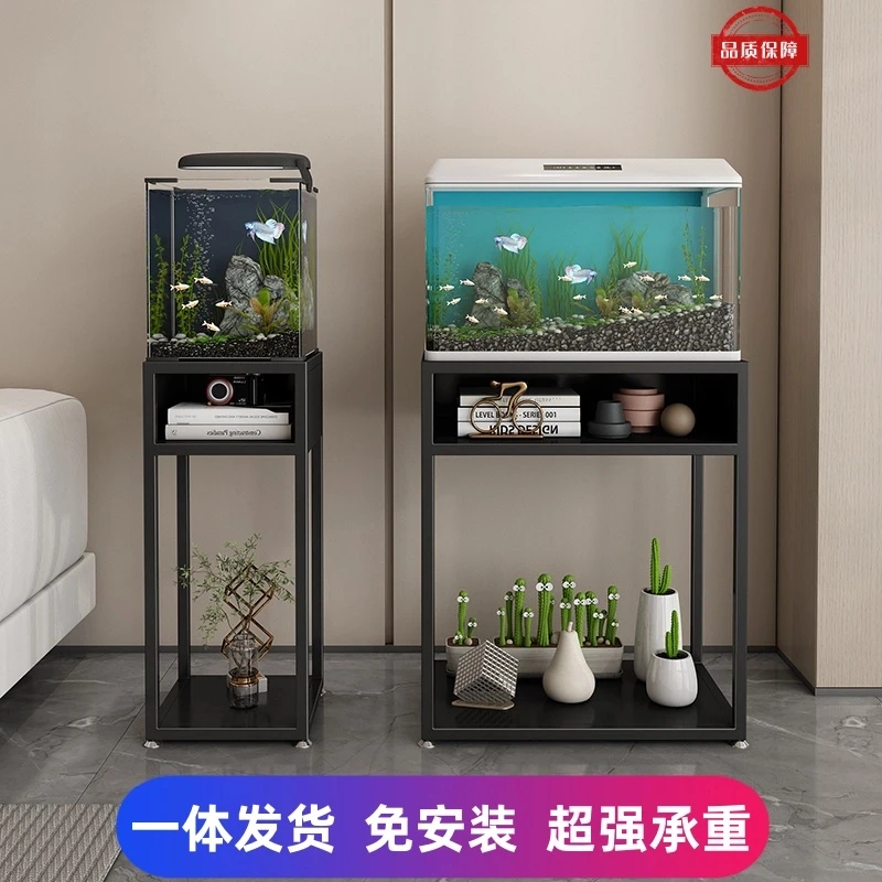 鱼缸架子定制 小米鱼专用鱼缸承重底座柜子铁艺金属鱼缸放置柜