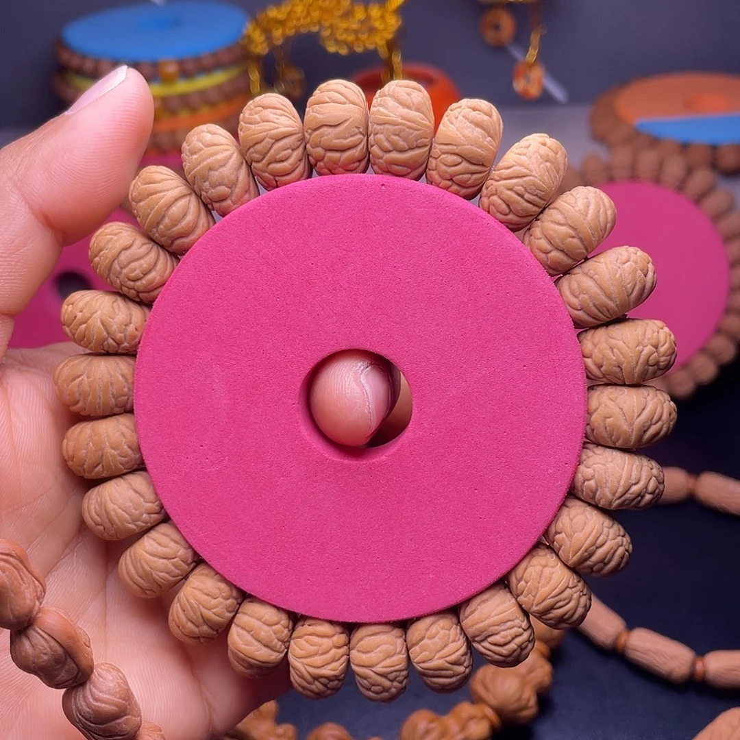 邦***哥手串桃核秦岭龙纹桃核凤羽