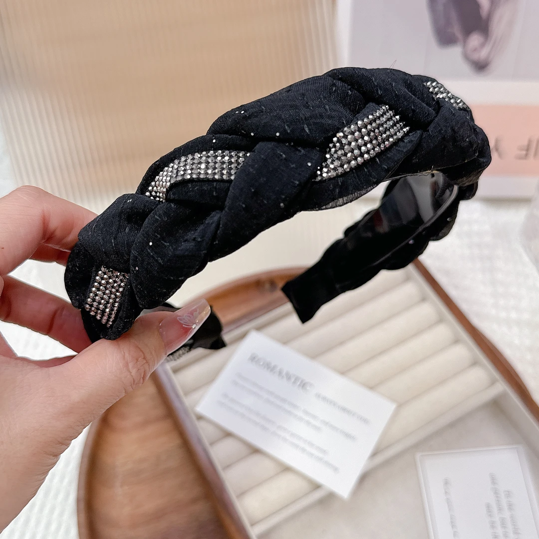 带齿韩国欧巴定制高端黑色高颅顶发箍韩国2025夏天头箍气质