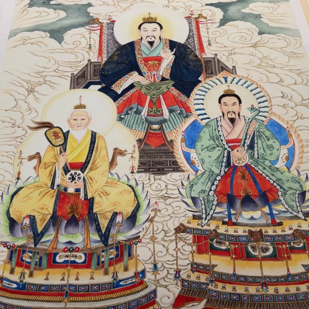 国画李老师三清祖师