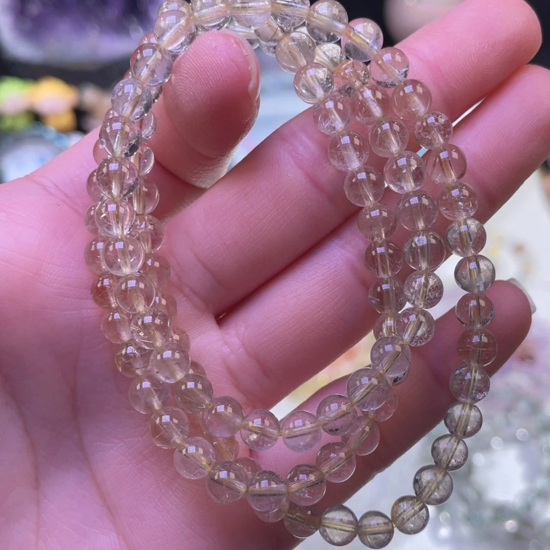 未镶嵌手链水晶维纳斯金发晶5+