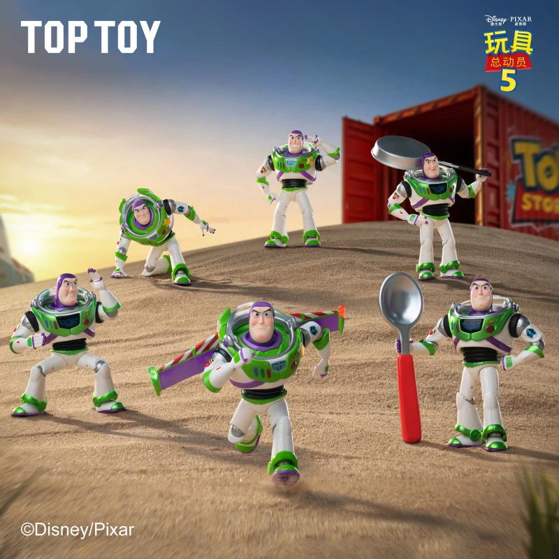 TOP TOY迪士尼玩具总动员5巴斯光年冒险行动系列手办盲盒玩具礼物
