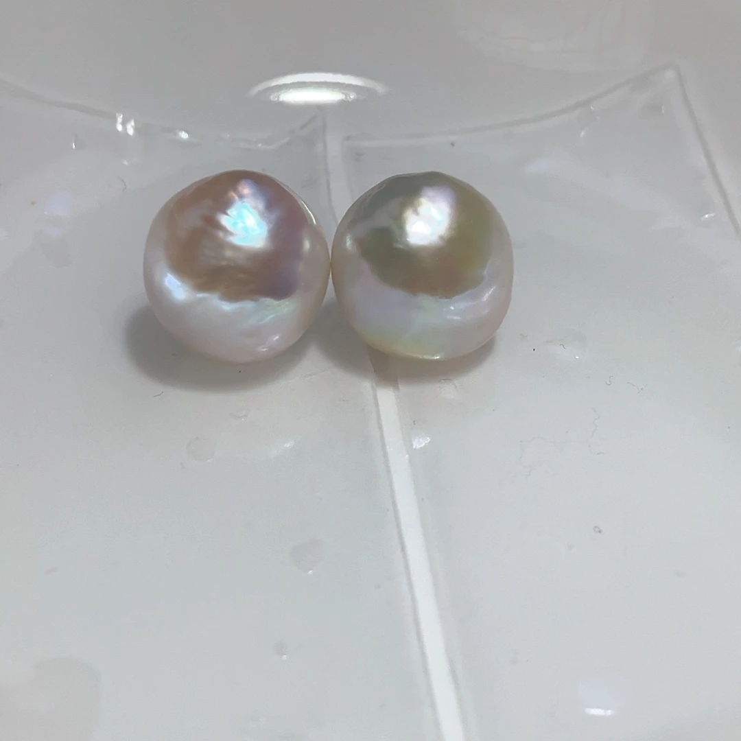 淡水珍珠耳饰银S925镶嵌