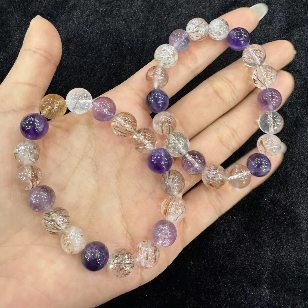 【玉经纶】-20866/Q41-水晶手串-多样性发其一9mm/18颗