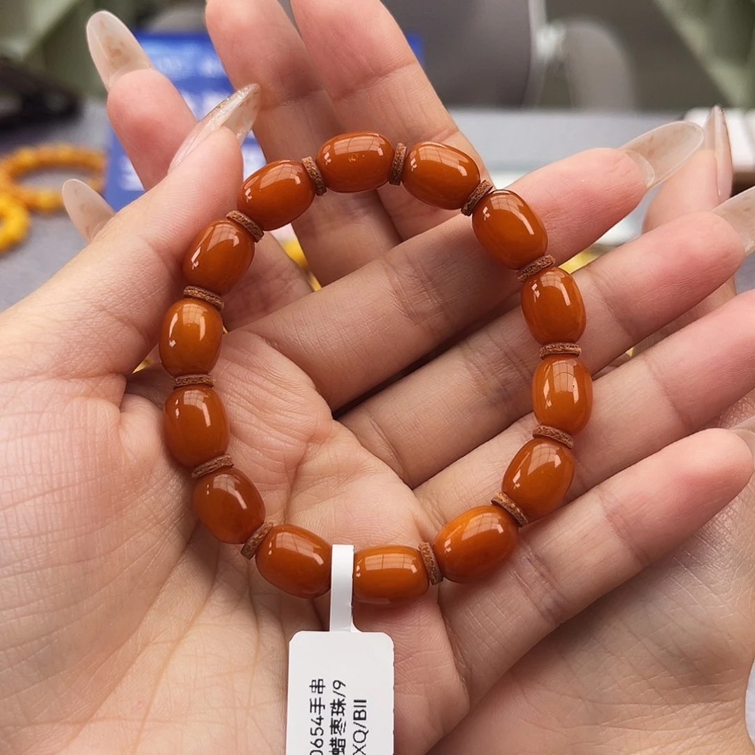琥珀未镶嵌手链9 m多样性发其一