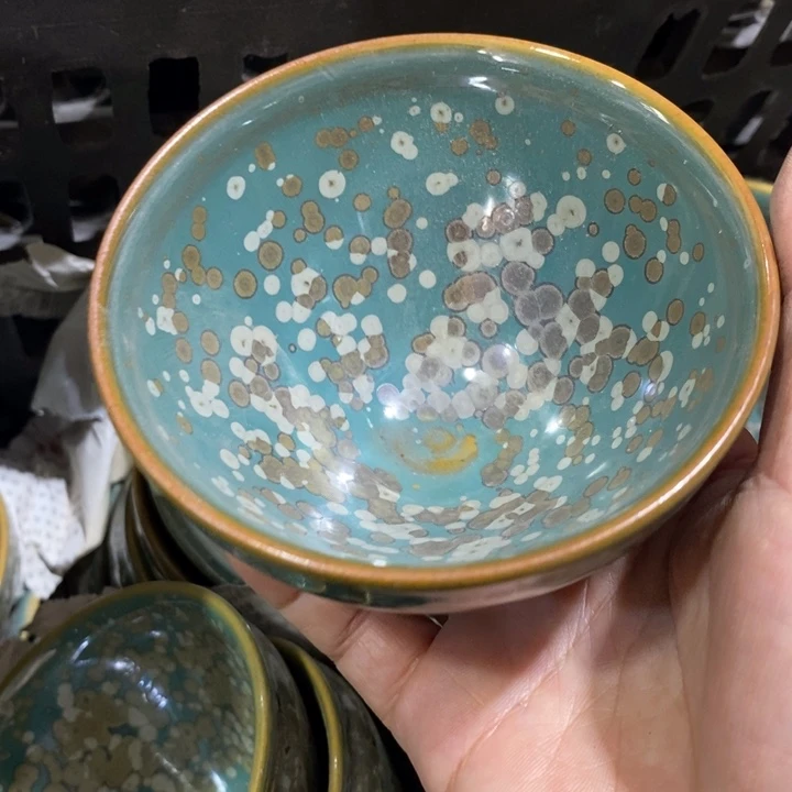 茶盏建阳建盏微瑕墨梅