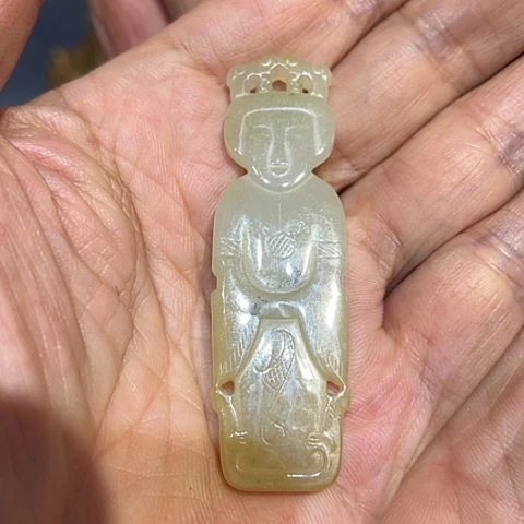 和田玉（糖玉）未镶嵌挂件用****0