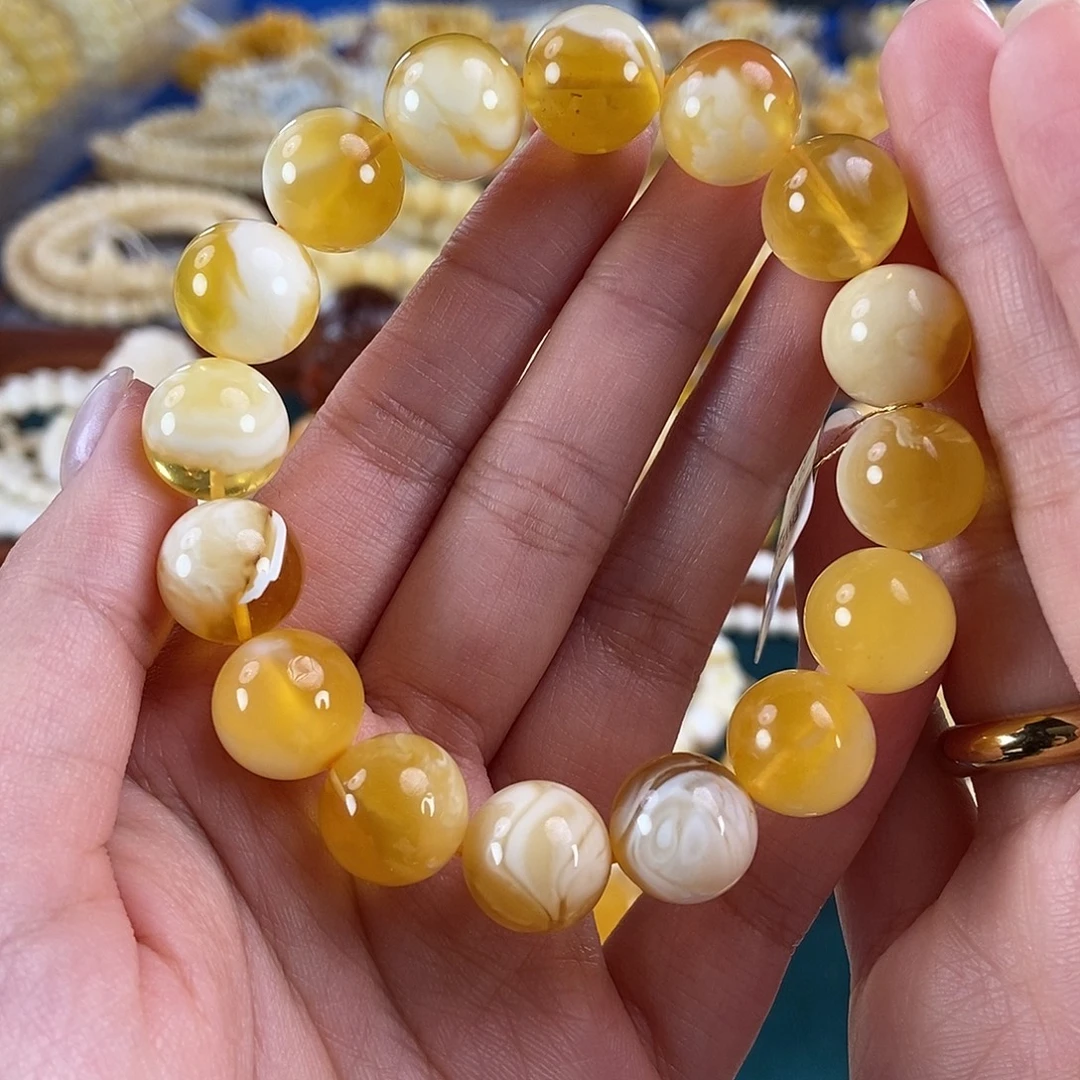 琥珀未镶嵌珠宝奇石13 20.7 金瓷白