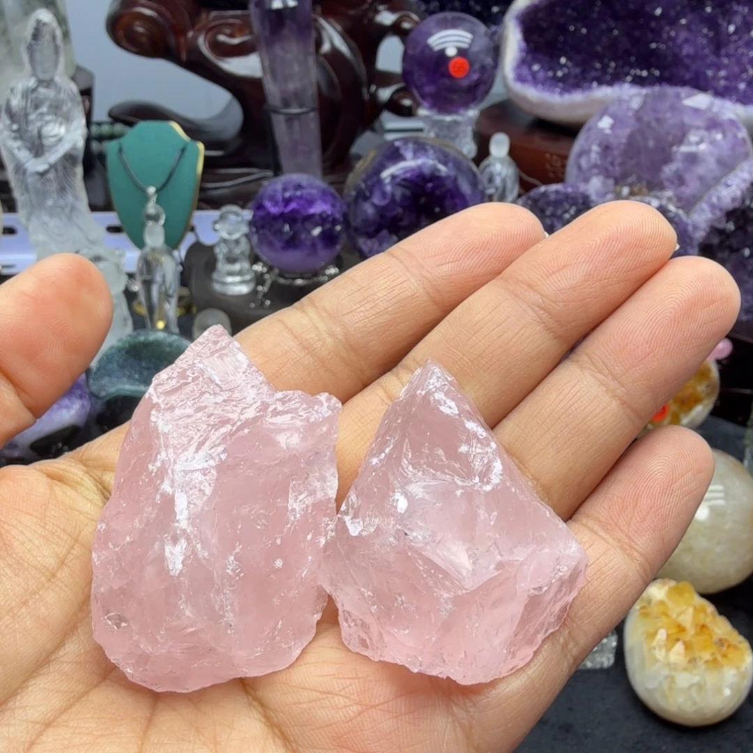 摆件未镶嵌水晶粉水晶