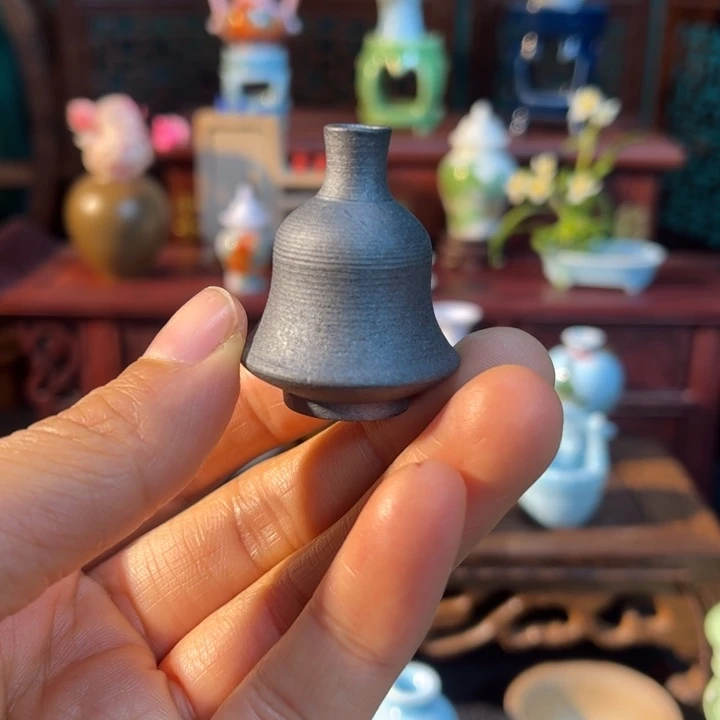摆件微陶老王迷你花瓶