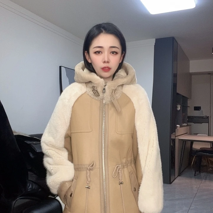 绵羊皮美丽奴配水貂M120斤左右