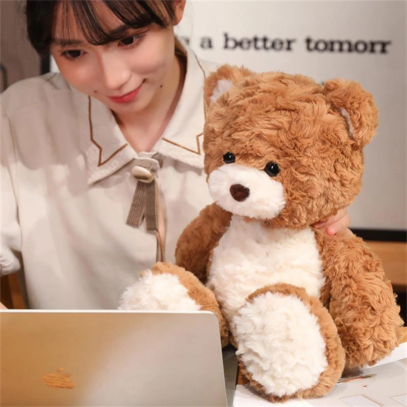 可爱小熊公仔跑跑小棕熊会跑的毛绒玩具生日礼物送孩子