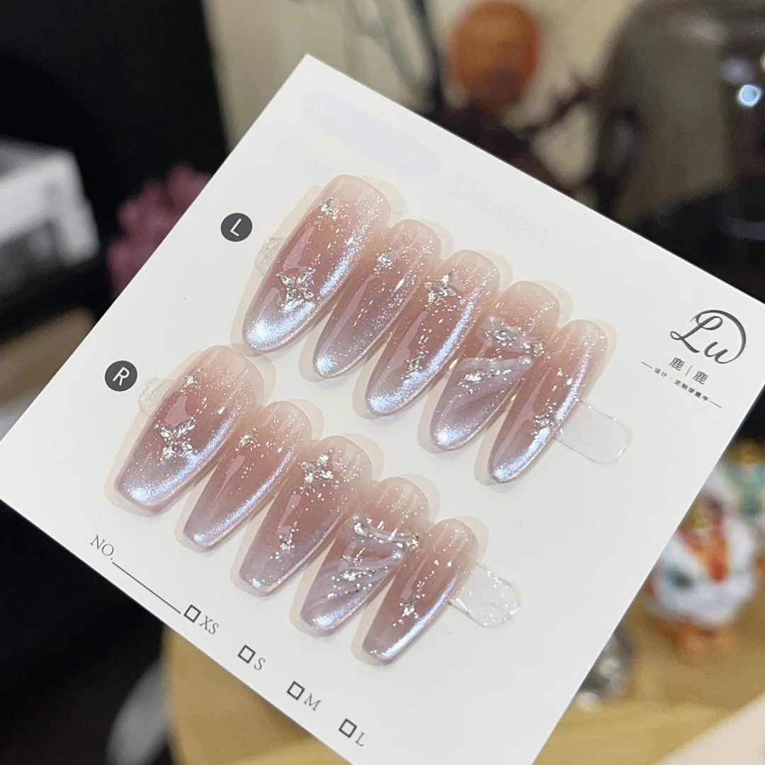 【柔雾-孤品微瑕NO退换补】鹿鹿家-纯手工穿戴甲