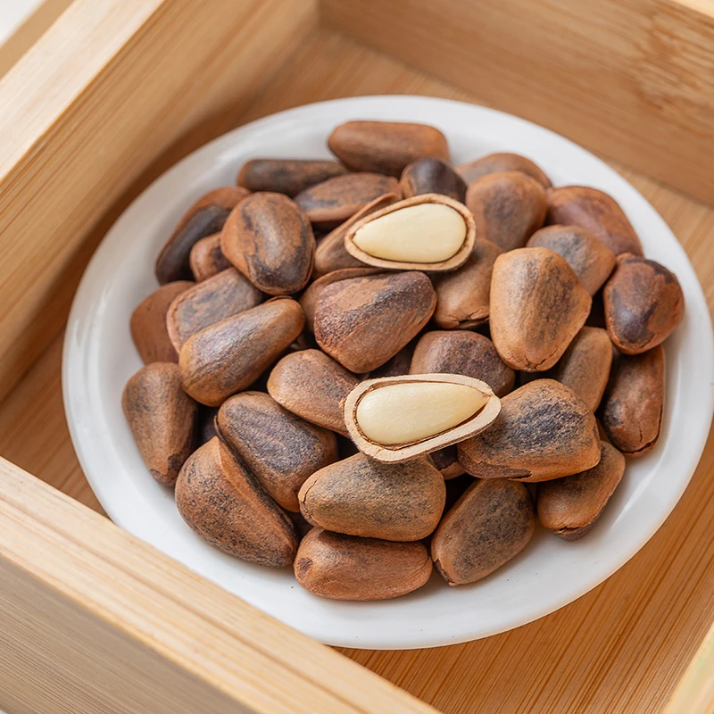 【银坑村】干炒松子炭烤松子碳烤原味松子特大800颗粒东北松子罐装