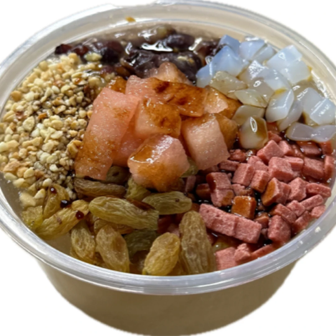 经典红糖冰粉（脆甜cp）现切新鲜西瓜丁搭配灵魂红糖浆