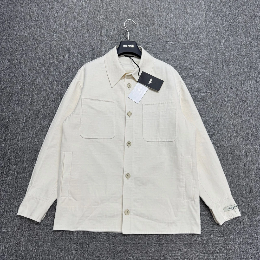 全新未使用 FENDI/芬迪 暗纹双F满印夹克/46码/13891