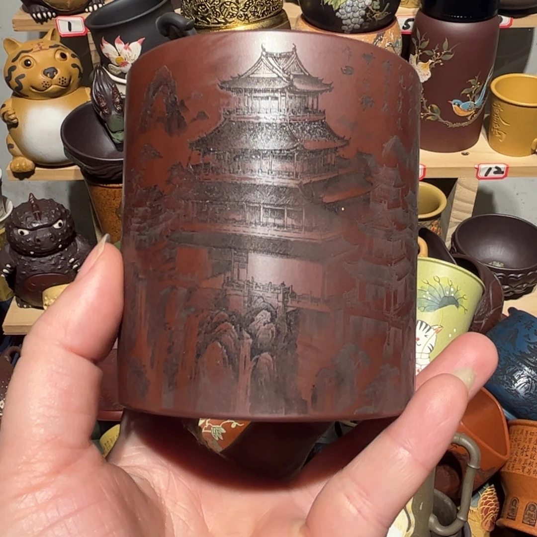 紫砂茶杯宜兴紫砂主人杯