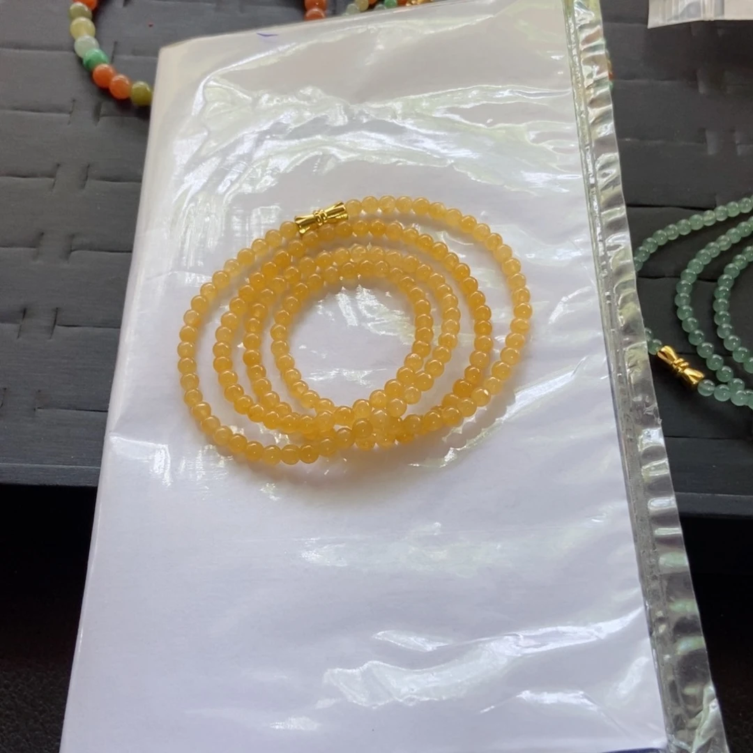 定制翡翠未镶嵌璞****ᶜ项链