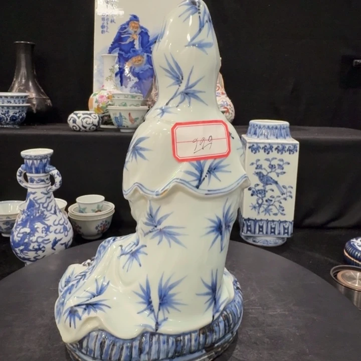 悟***中摆件陶瓷艺术品青花摆件