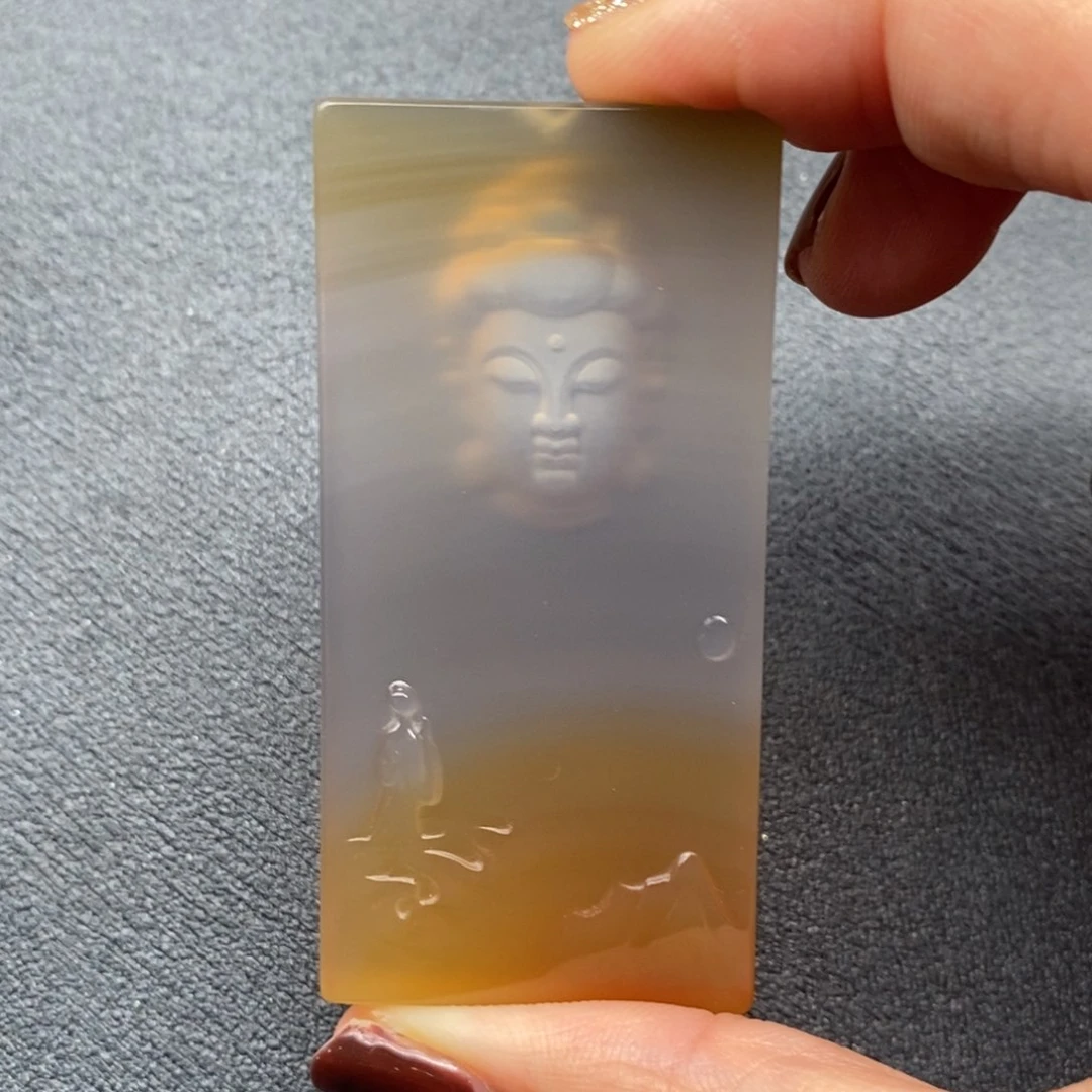 玛瑙/玉髓吊坠(不含链)未镶嵌博*