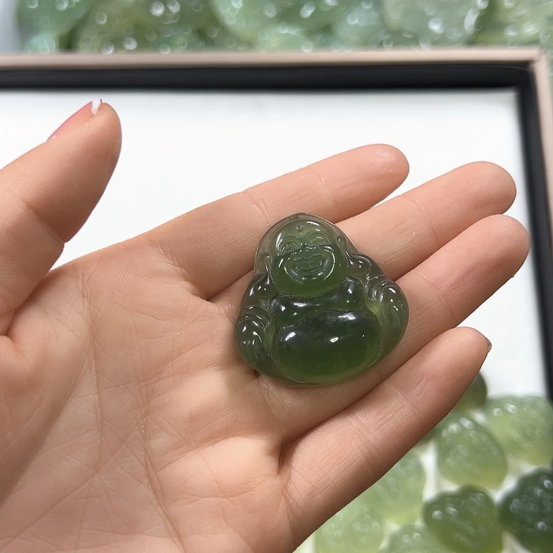 遇***Z合金蛇纹石玉挂件