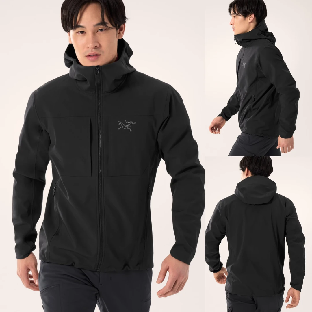 Gamma系列 mx hoody 男休闲透气防水连帽防风保暖软壳衣