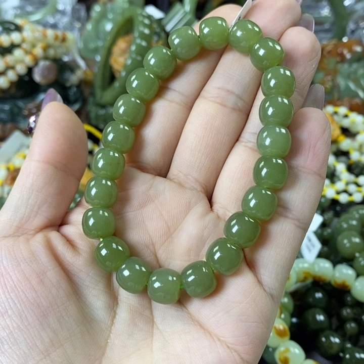 透闪石质玉手串未镶嵌猪**镜