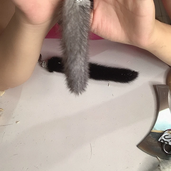 水貂尾钥匙扣一个