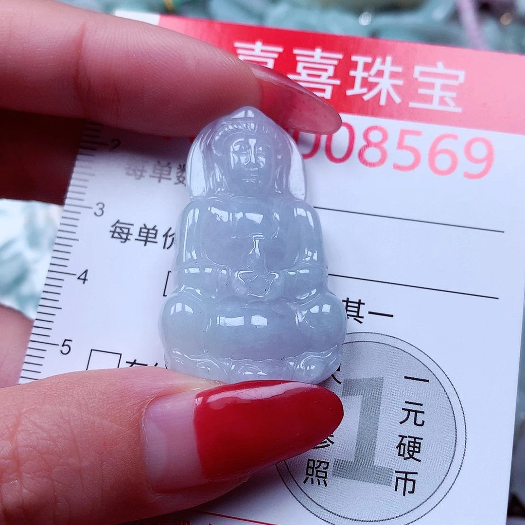 翡翠未镶嵌颈饰8569