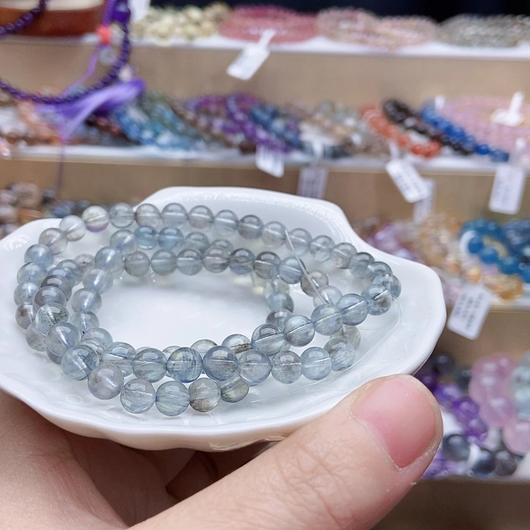 水晶手串未镶嵌第*天黑爆闪多圈