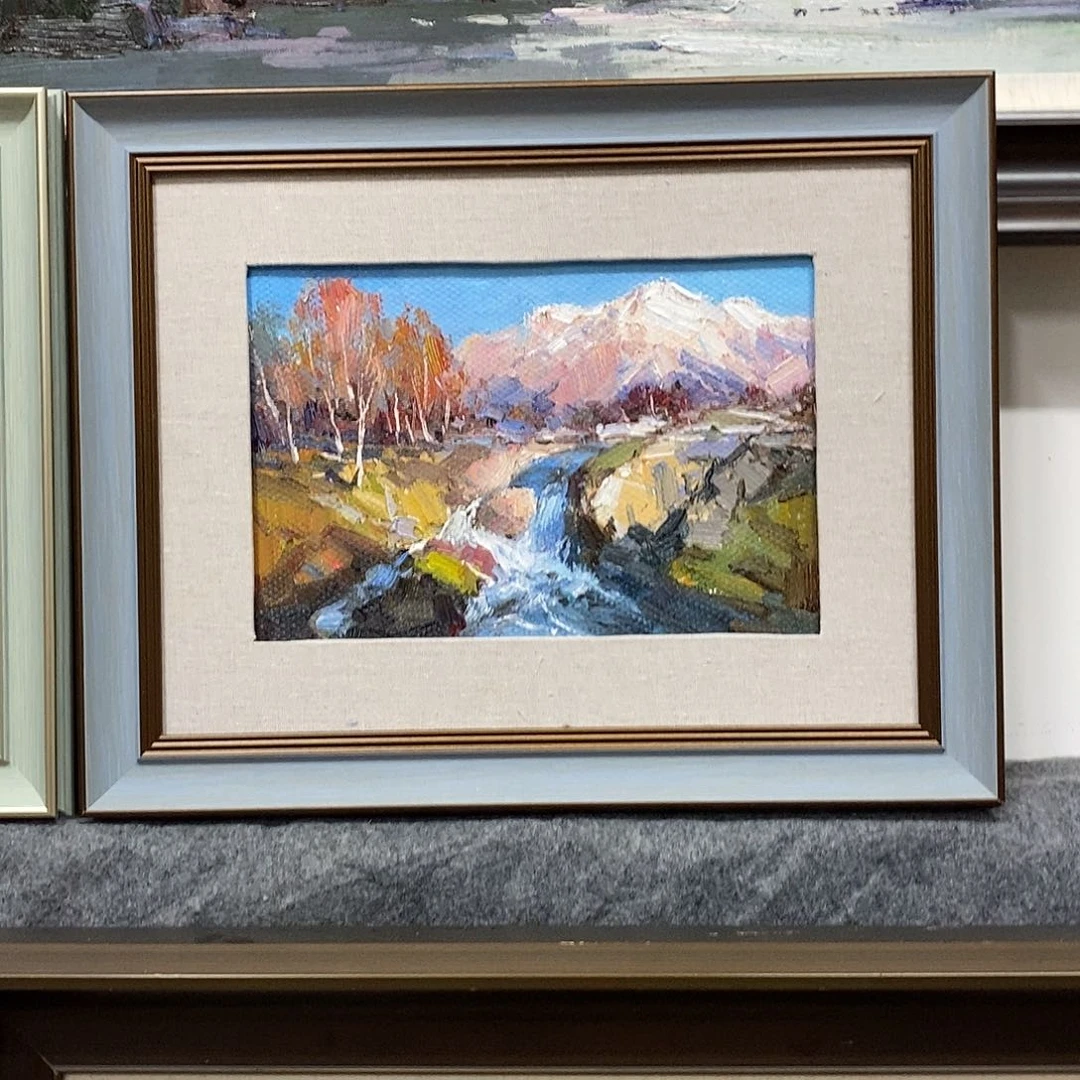 油画带外框外径尺寸47x37 c m