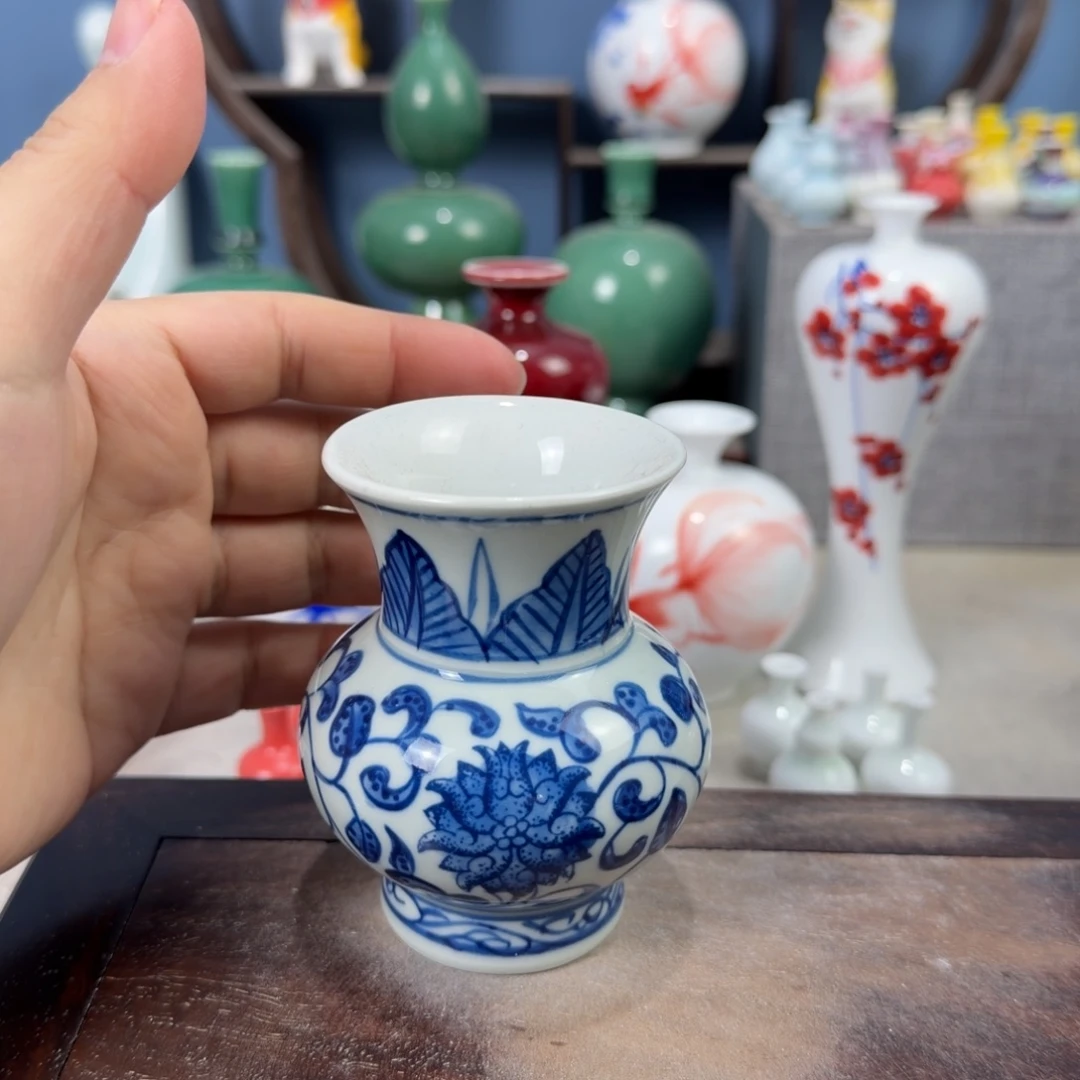 陶瓷手工小花器摆件
