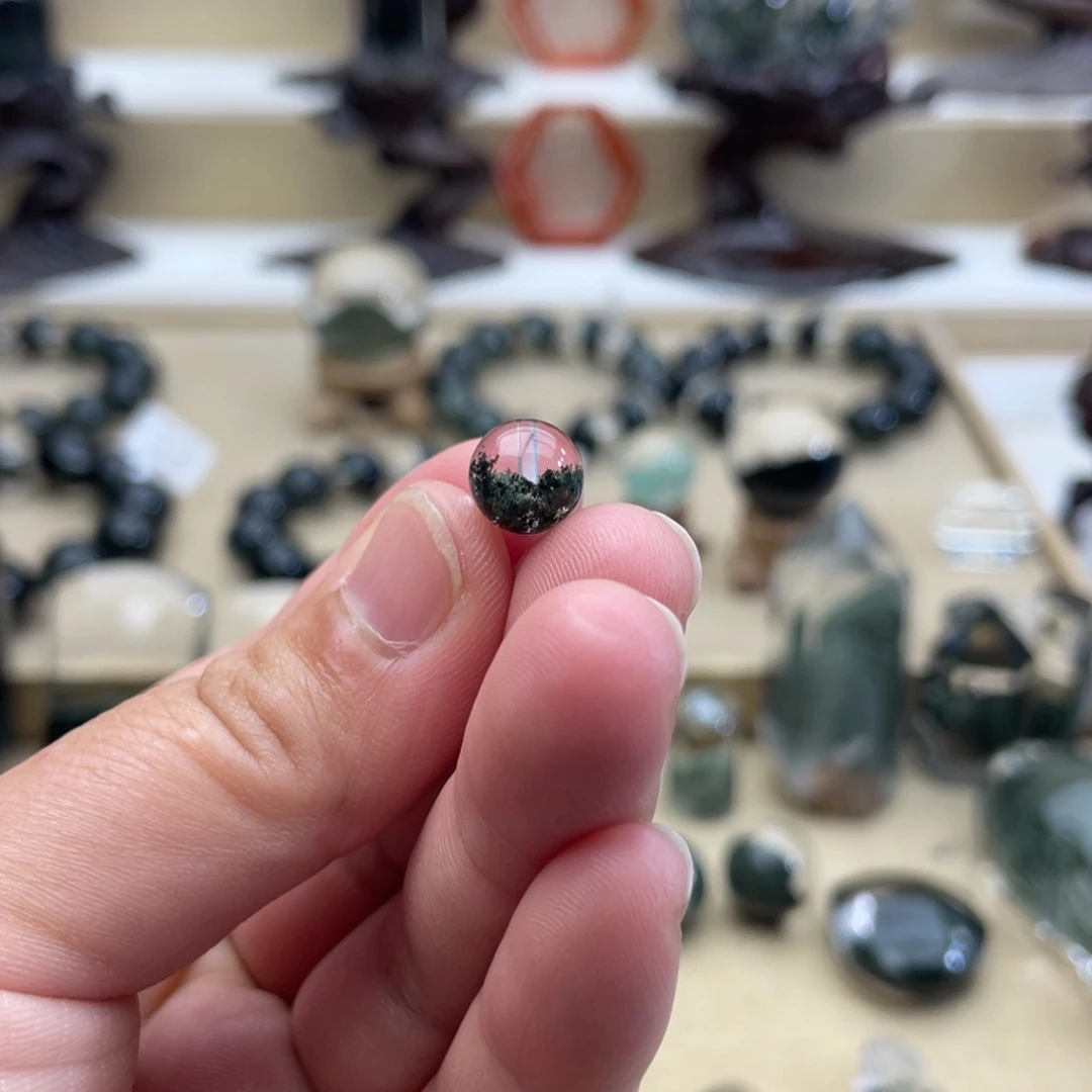 未镶嵌颈饰水晶江*绿幽灵单珠