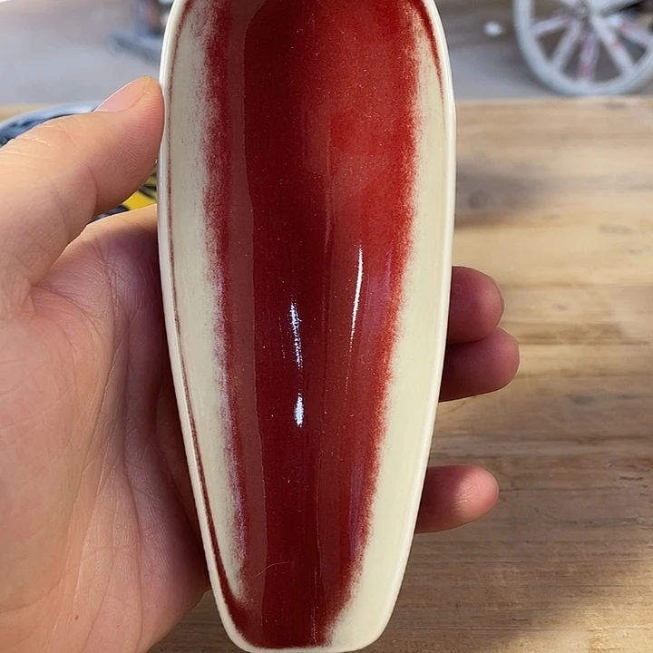 青花釉里红主人杯