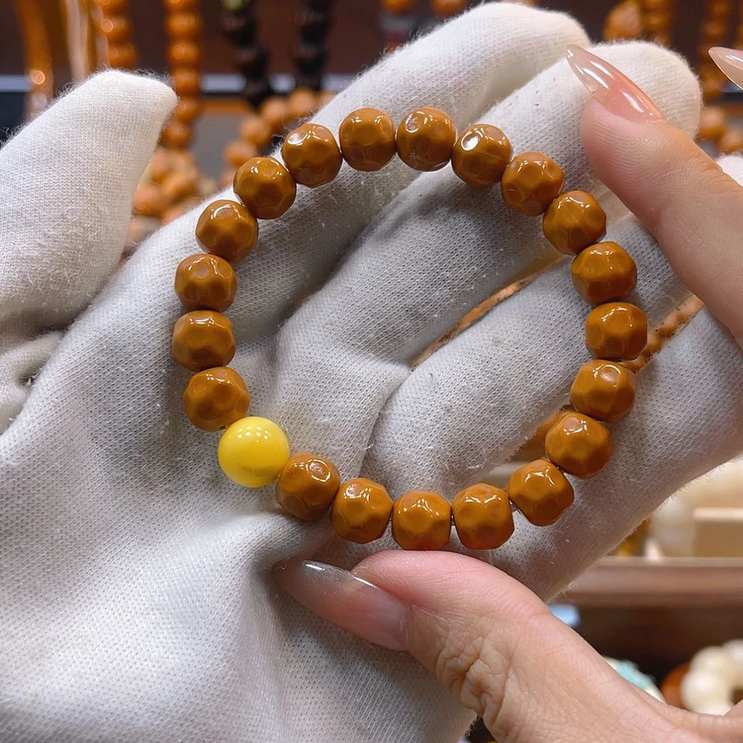 菩提手串/手链天然蜡 卡6奶酪猴头