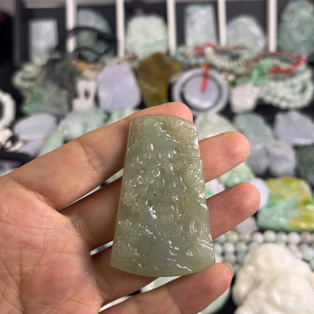 吊坠(不含链)未镶嵌翡翠