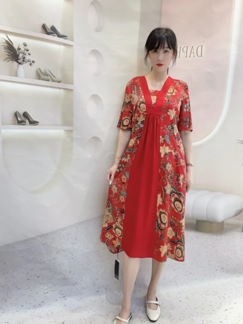 韩系连衣裙妈妈装